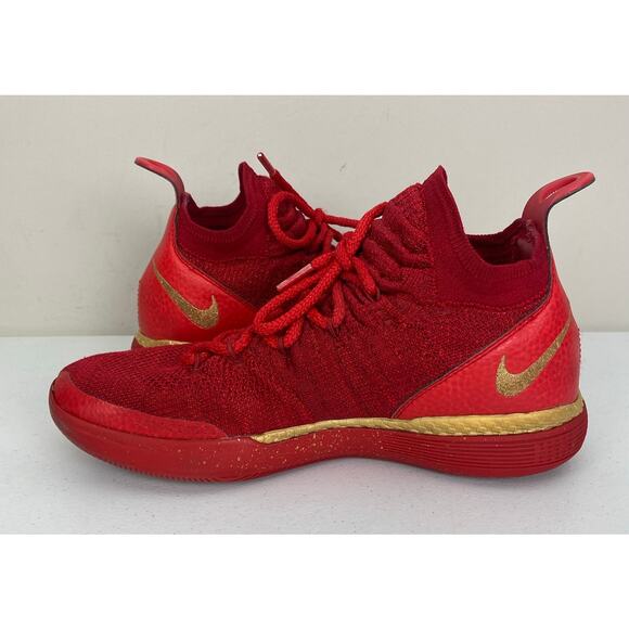 Nike KD iD XI 11 red mesh mid athletic basketball sneakers shoes AT8632-993, 8